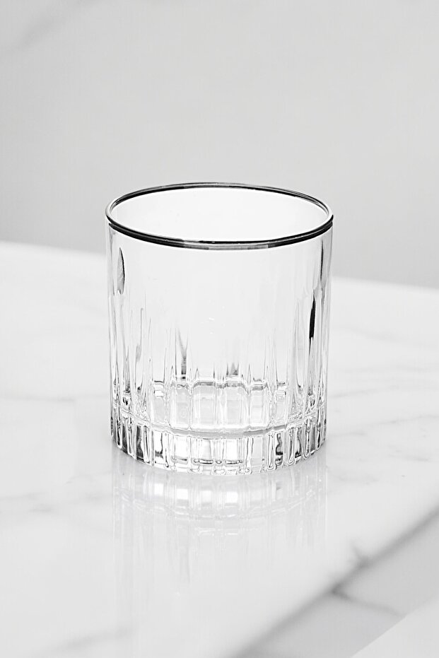 Timeless 6'lı Platin Rimli Su Bardağı Seti 310 ml - 1