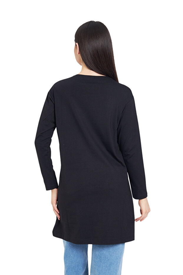 Uzun Kollu Basic Tişört - 4