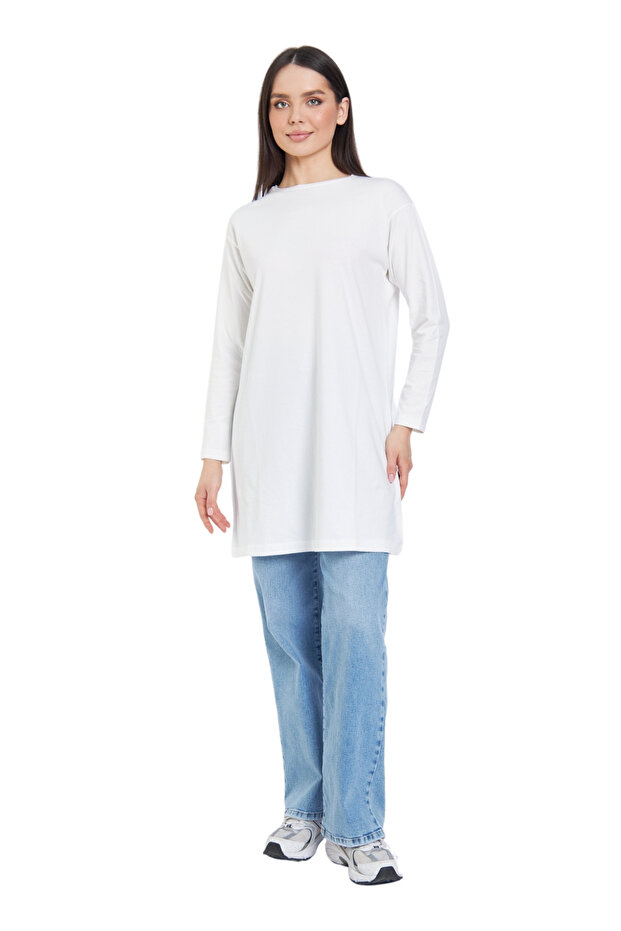 Uzun Kollu Basic Tişört - 2