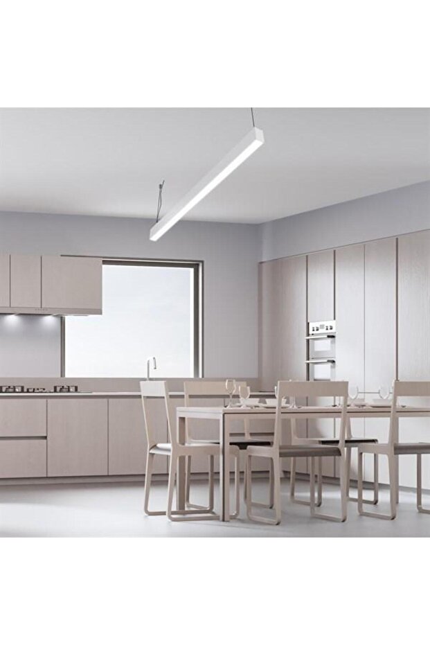 Linear Led Aydınlatma Armatürü Sarkıt Lineer Avize 200cm - 4