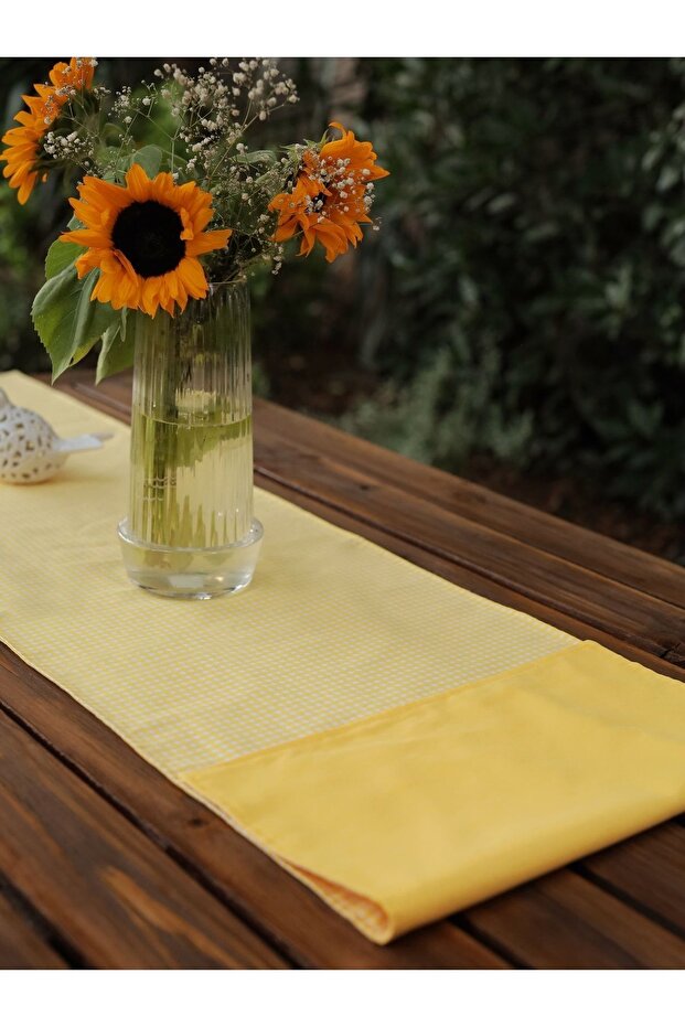 Sarı Çift Taraflı Runner - 5