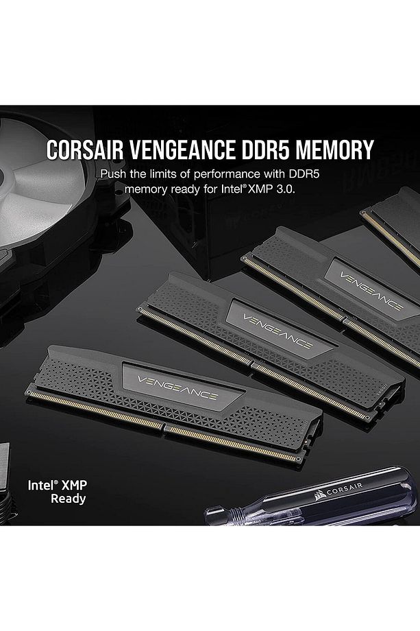 VENGEANCE DDR5 RAM 32GB (2x16GB) 6200MHz CL36 Intel XMP (CMK32GX5M2E6200C36) - 3