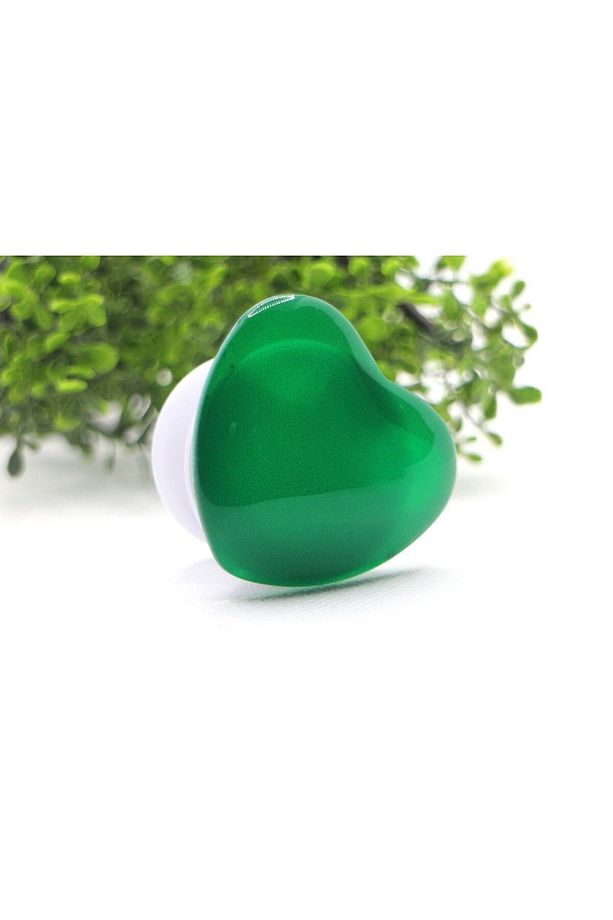 Popsocket Telefon Tutacağı Kalp Şekilli Cam Yüzey Parmak Tutucu - 2
