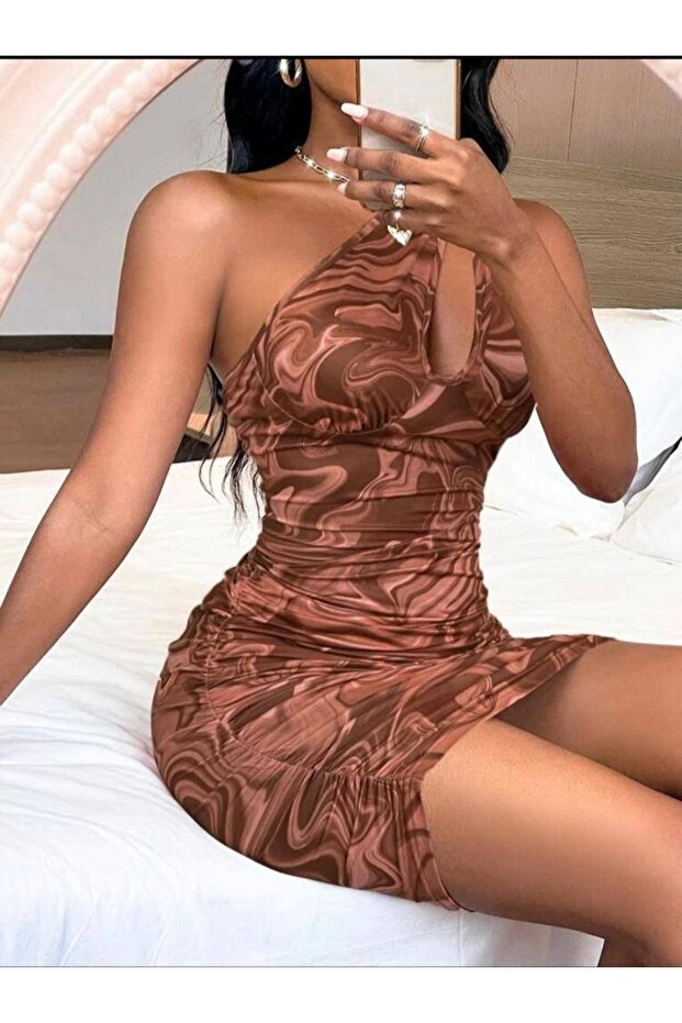 Kadın Ithal Mini Elbise - 4