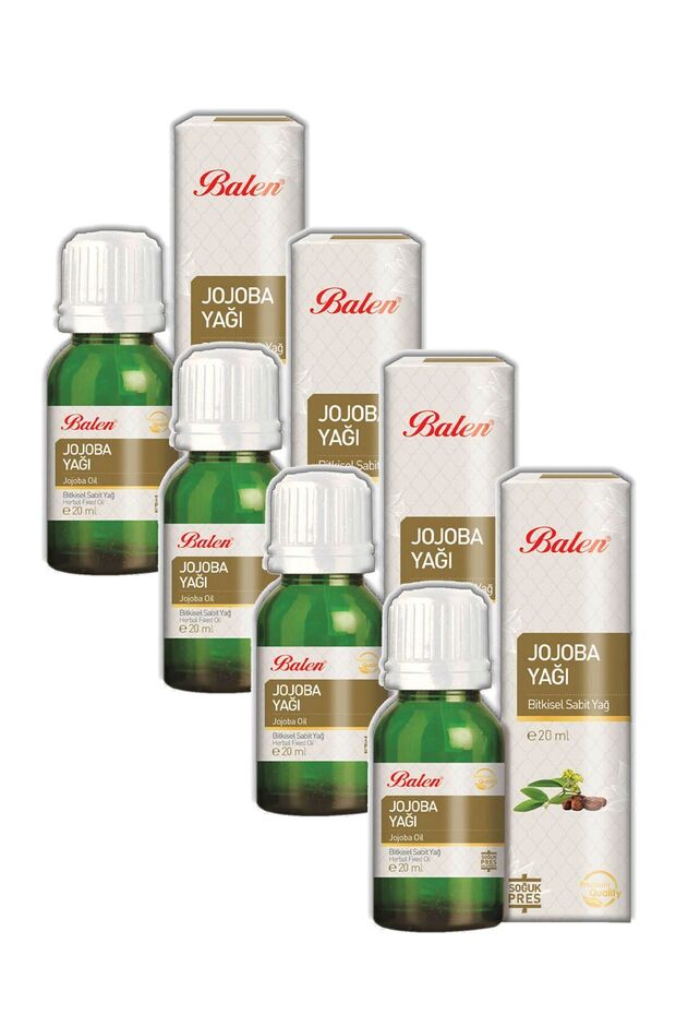 Cold Pressed Jojoba Oil 20 ml (4 Packs)