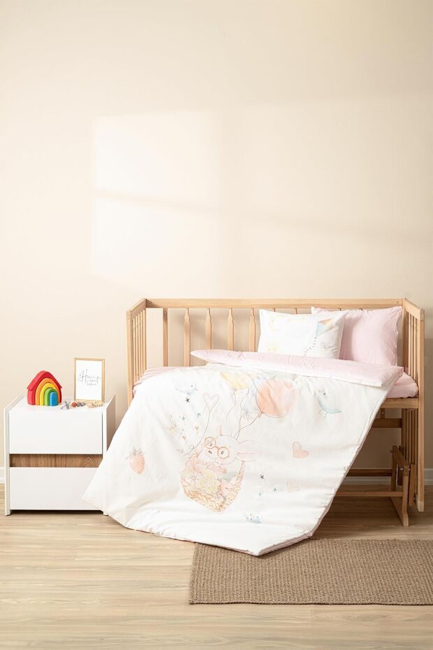 | Happy Mouse | 100% Cotton Baby Duvet Cover Set