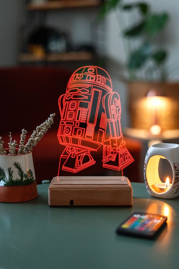 Star Wars R2d2 Droid/Robot 3d 16 Renk Gece Lambası - 3