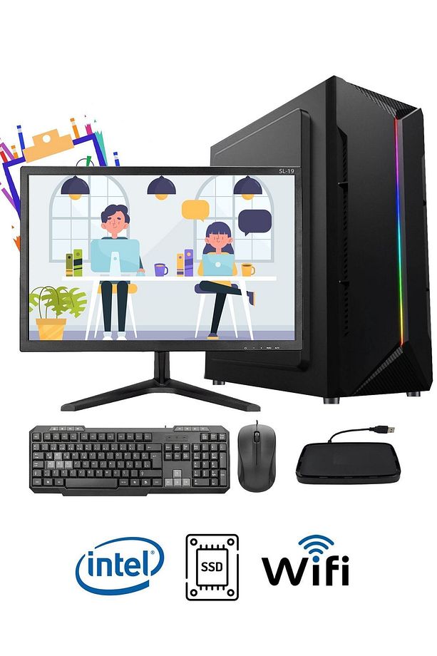 Workforce Wf159 Intel Core I5 3nesil 16gb Ram 240gb Ssd 19" Masaüstü Ofis Bilgisayarı - 1