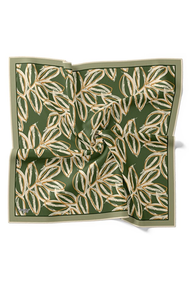 Cotton Leaf Pattern Sport Scarf
