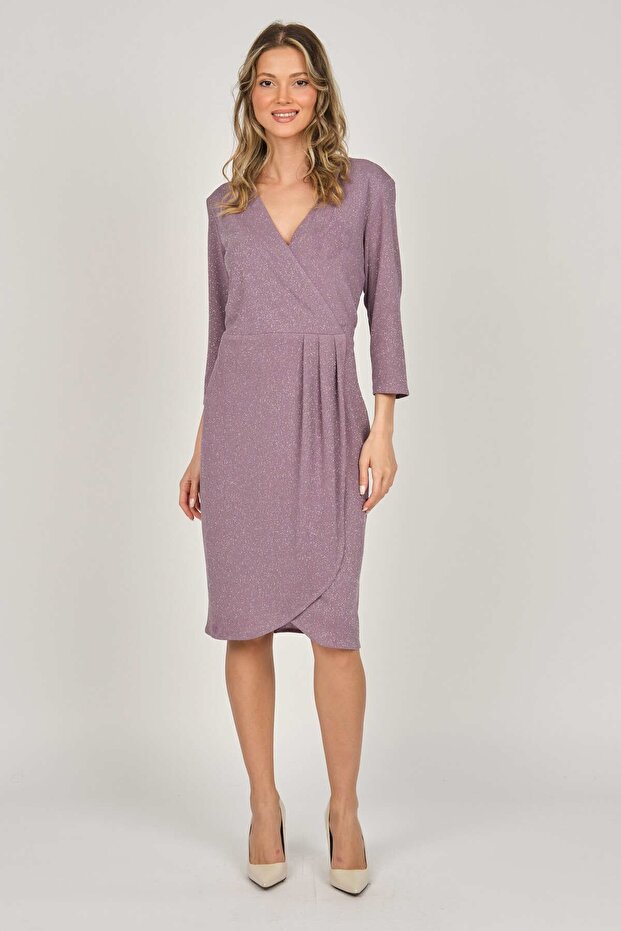 Women's Capri Sleeve Araboy Evening Dress 4177040 Lilac