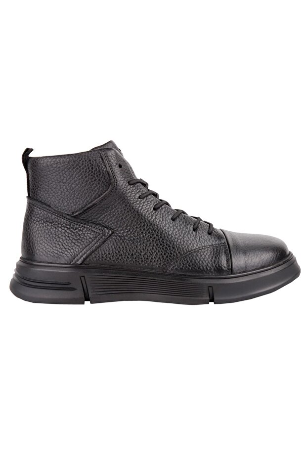 12417 Siyah Deri Bot - 1