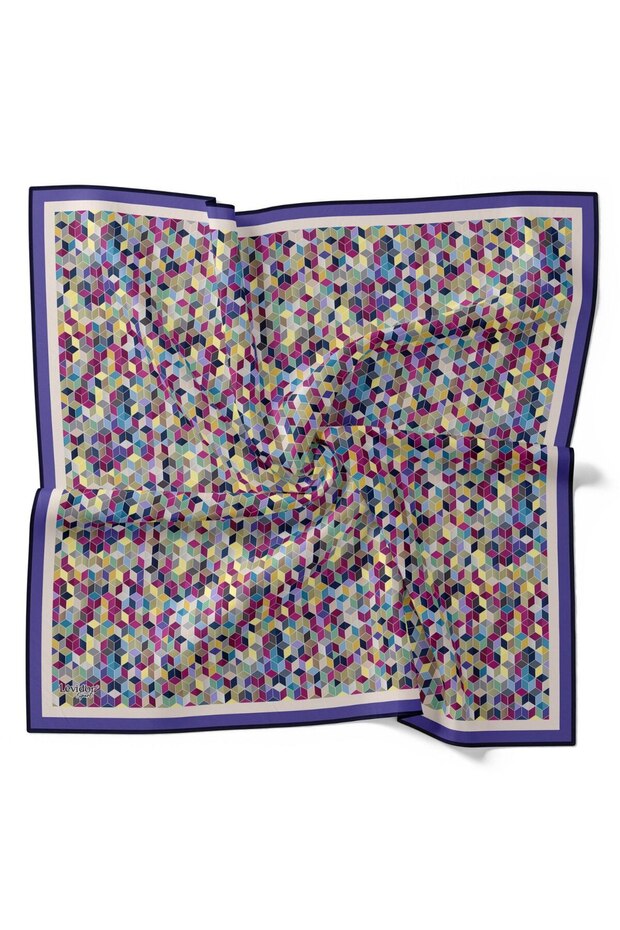 Cotton Geometric Pattern Sport Scarf