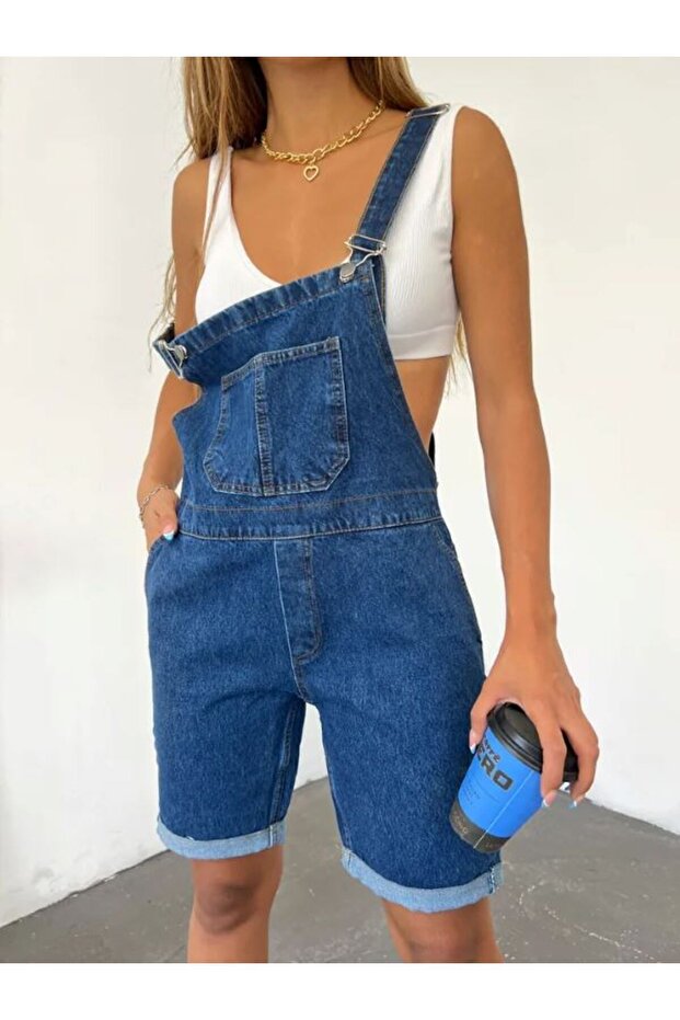 Şortlu Salopet Tulum - 1