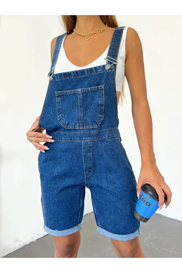 Şortlu Salopet Tulum - 3