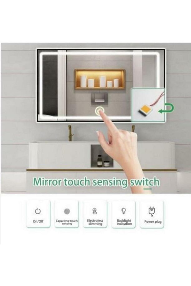 12-24V 5A Dokunmatik (Touch) Ayna Arkası Sensör Ayna Lambası Banyo Aynası Mobilya Sensörü - 1