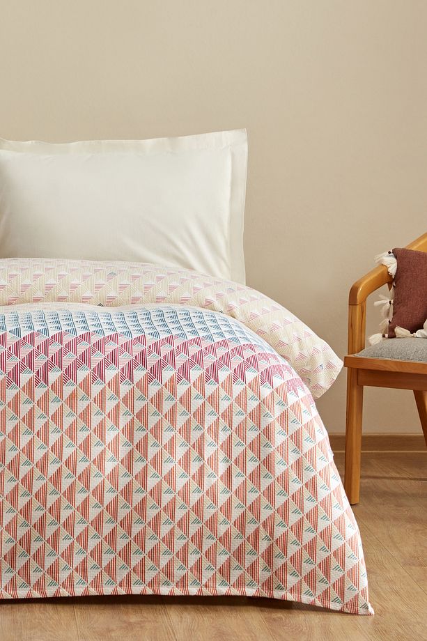 Dace %100 Pamuk Tek Kişilik Tek Pike MultiColor PP - 2
