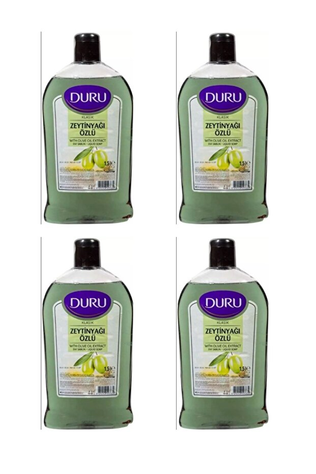 1500 ml x 4 Pieces Natural Classic Olive Oil Extract Liquid Soap