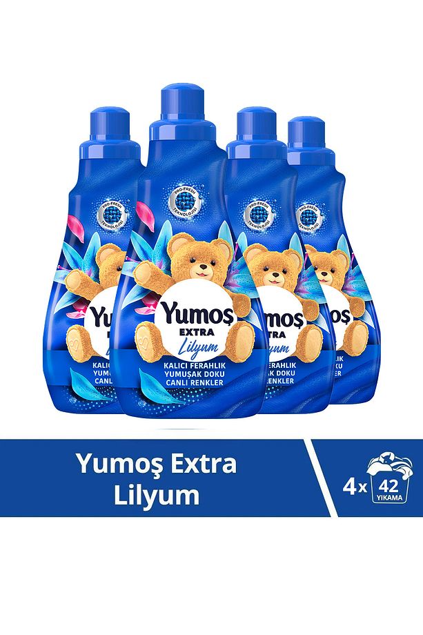 Extra Konsantre Çamaşır Yumuşatıcısı Lilyum 1008 ml x4 - 1