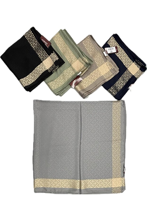 Jacquard Cotton Satin Scarf