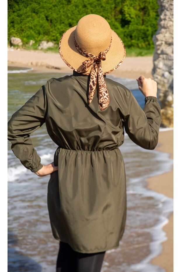 Beli Lastikli Tesettür Üst Mayo Tek Üst - 7