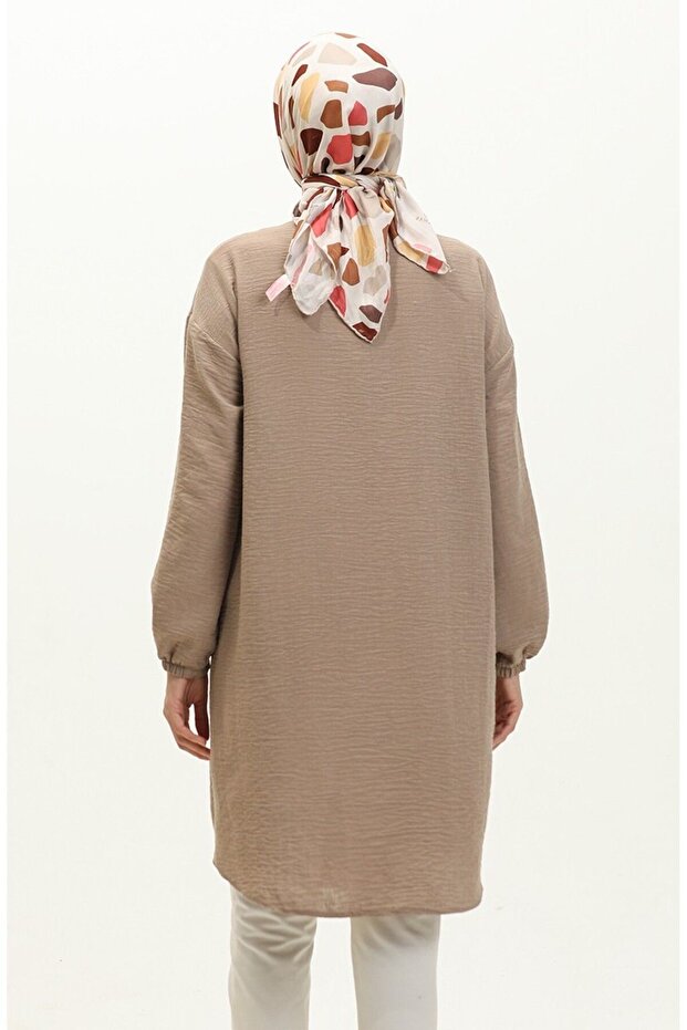 سترة من الكتان بأزرار وطية صدر السترة - 5