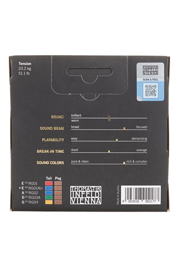 Rondo Gold Violin String Set - 2