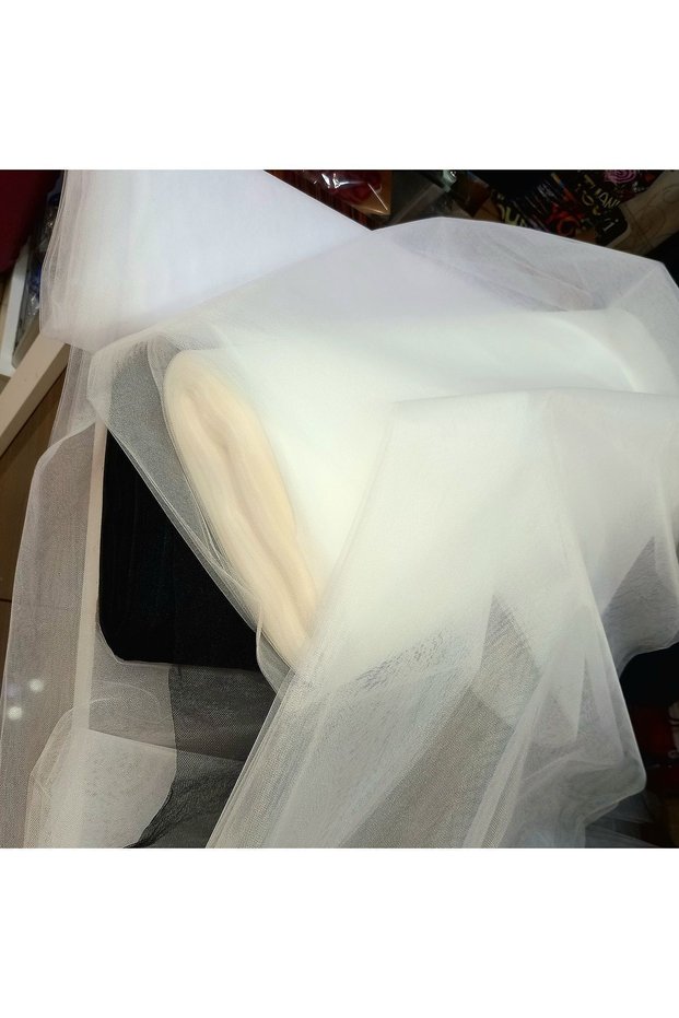 Off White Crystal Tulle, Bundle Decoration, Engagement, Door Ornament Tulle, Suitcase Decoration Tulle, Length 1 Mt Width 3 Mt