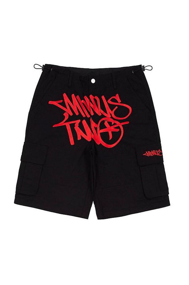 Minus Two Red Cargo Unisex Oversize Şort - 1