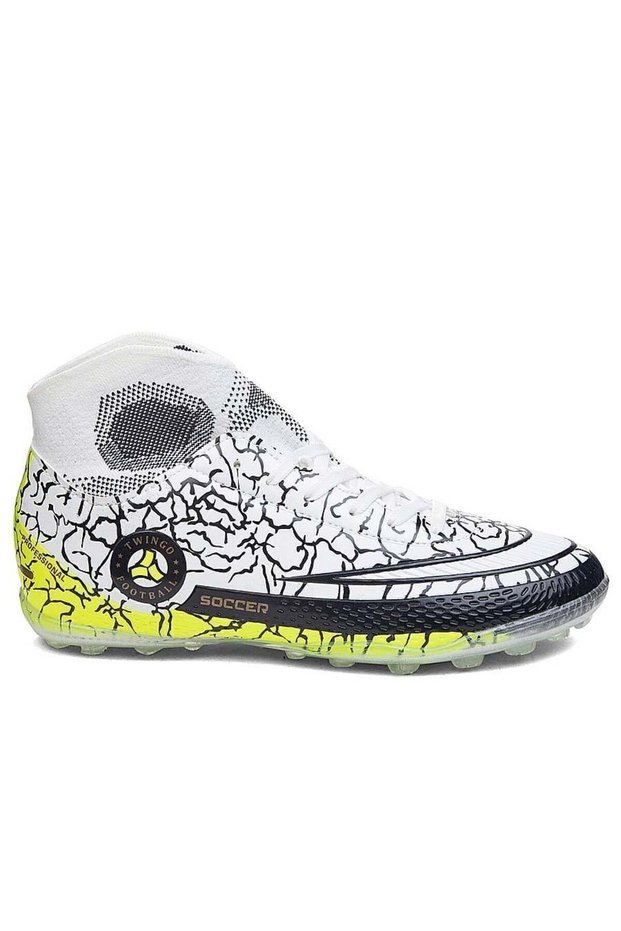 Men's Socks Gear Crampons Children's Astroturf Football Sports Shoes 330 White