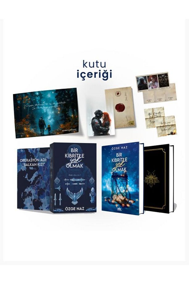 CİLTLİ KİTAP BİR KİBRİTLE YOK OLMAK 1 HEDİYELİ ÖZEL KUTU ÖZGE NAZ - 1
