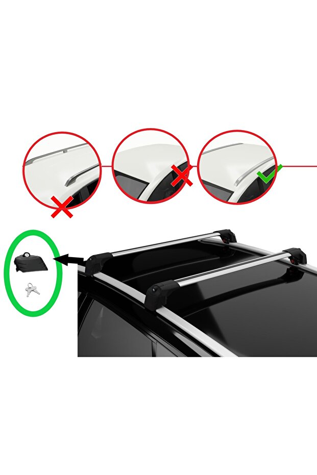 Fiat EGEA CROSS 2020 2021 2022 2023 2024 2025 Uyumlu  YÜK TAŞIMA ARA ATKI ÇİTASI - 1