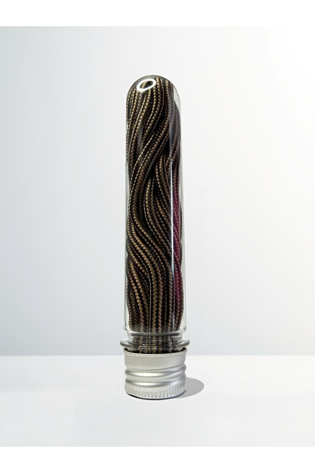 Brown Striped Boots Shoelaces - 140 Cm