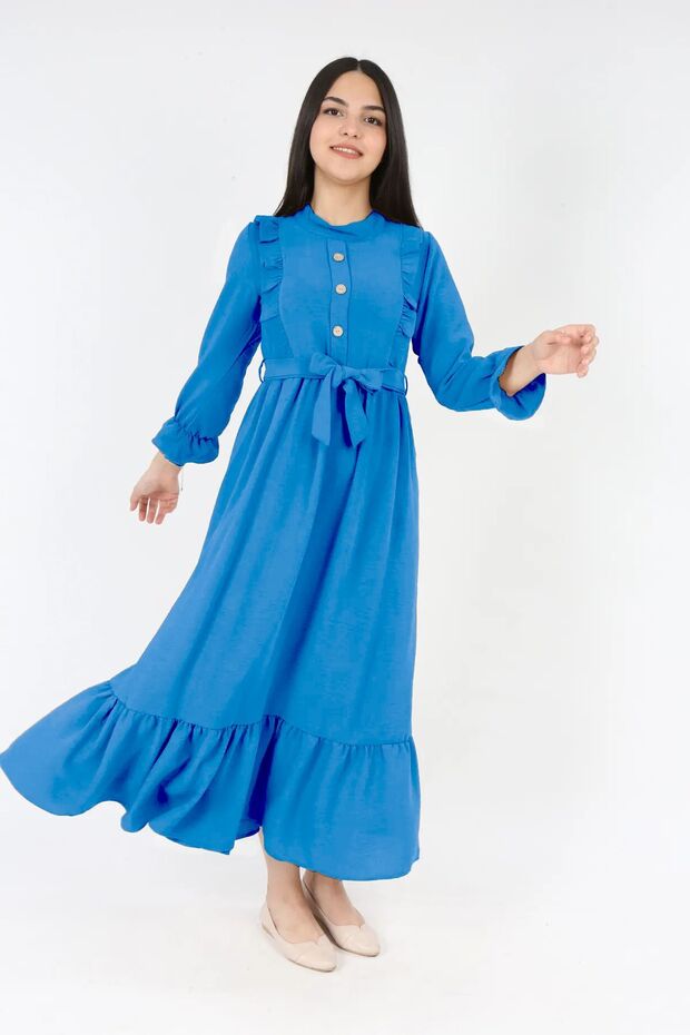 Young Girl's Long Hijab Dress
