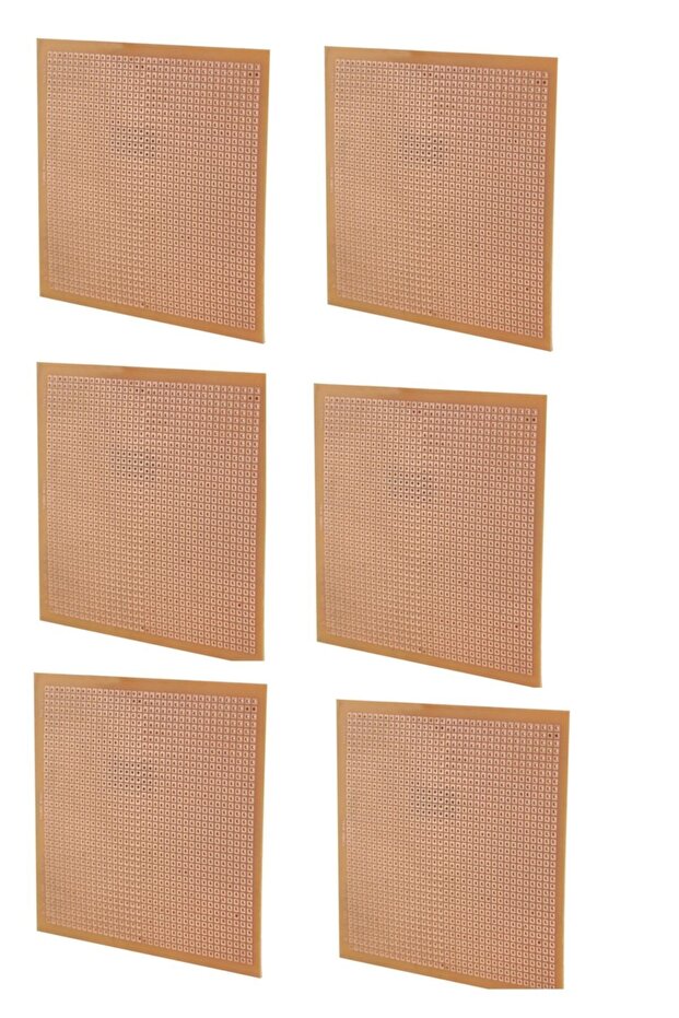 Plaket Delikli Bakır 50x100 Mm - 6 Adet - 1