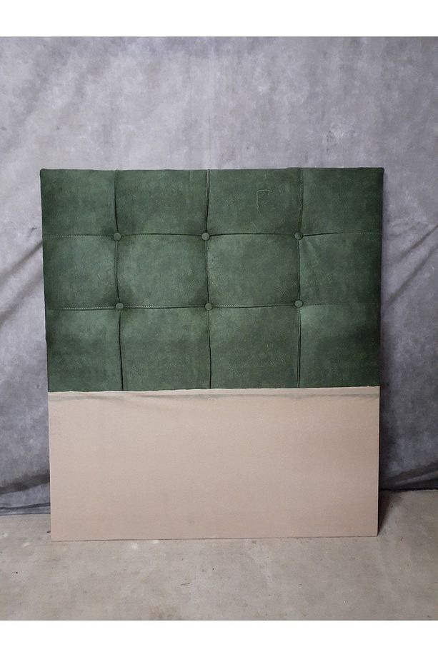 Baza Yatak Başlığı 90 X 100 Kare Kapitone Yeşil - 1