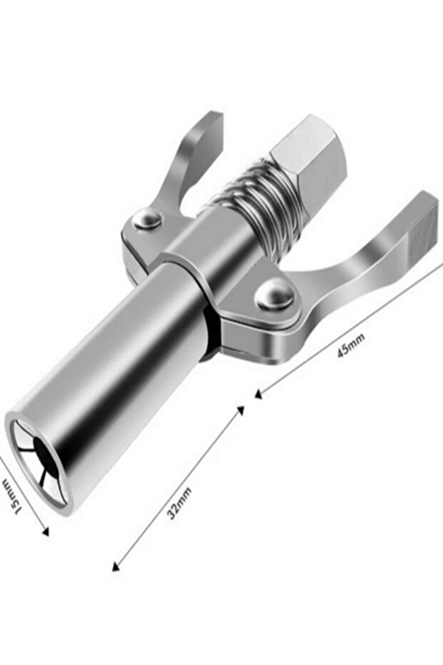 Gres Pompası Ucu(Mandallı Gres Pompası Ucu)+ Kısa Gres Pompası Hortumu - 1