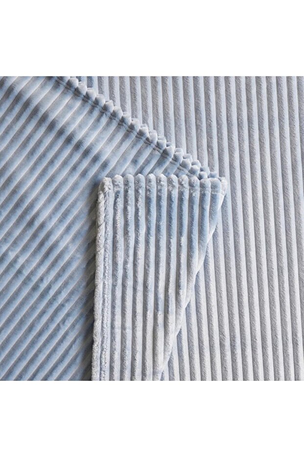 Ruby Stripe Einzel-Wohndecke, Blau - 4