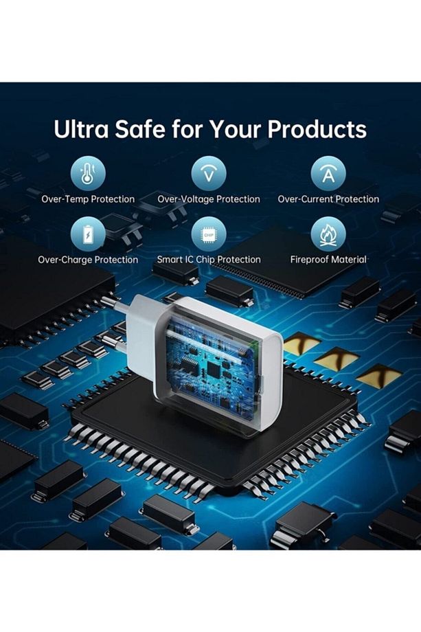 20w Type C Çıkışlı Pd Yüksek Hızlı Şarj Cihazı Beyaz Pd-5005 - 5