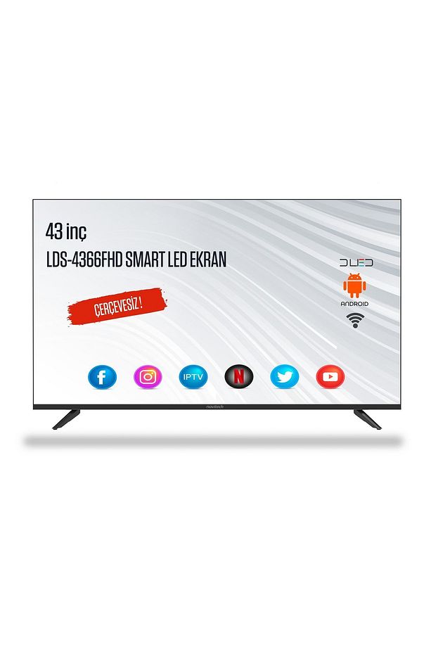 LDS-4366FHD, 43” Uyumlu  Çerçevesiz Android Smart, Full FHD LED Ekran - 1