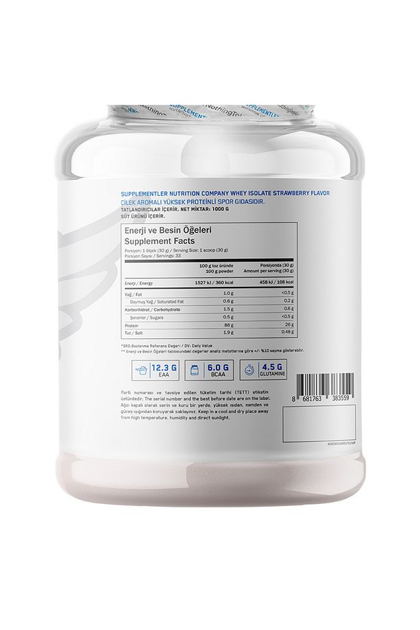 Whey Isolate 1000 gr - Çilek - 3