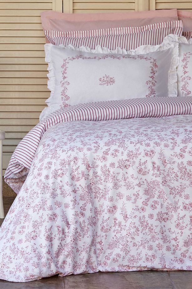Versay Tek Kişilik Percale Nevresim Takımı Mavi - 8