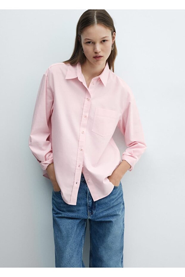 %100 pamuklu cepli gömlek - 1