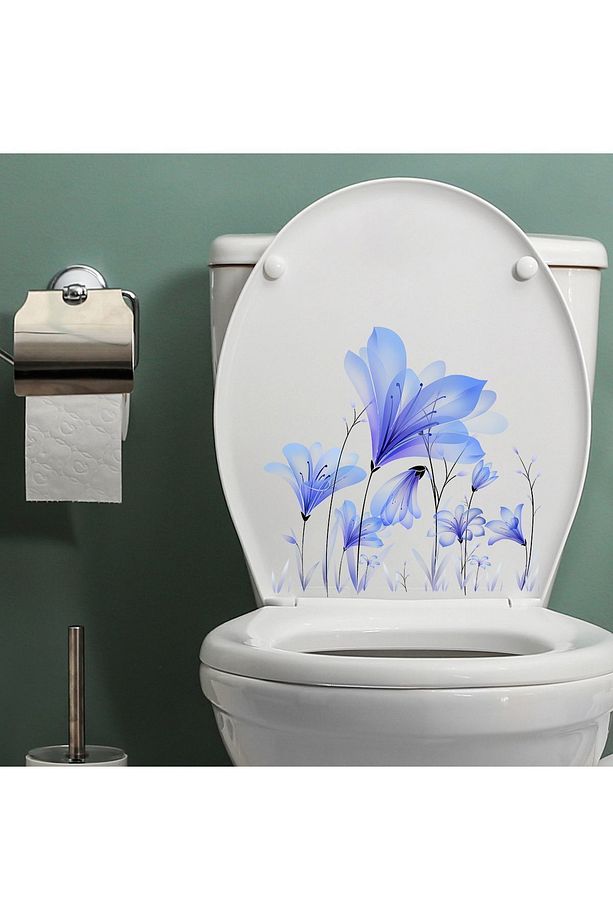 Else Şeffaf Pvc Banyo Tuvalet Klozet Wc Kendinden Yapışkanlı Etiket Sticker Banyo Düzenleyici ds03 - 3