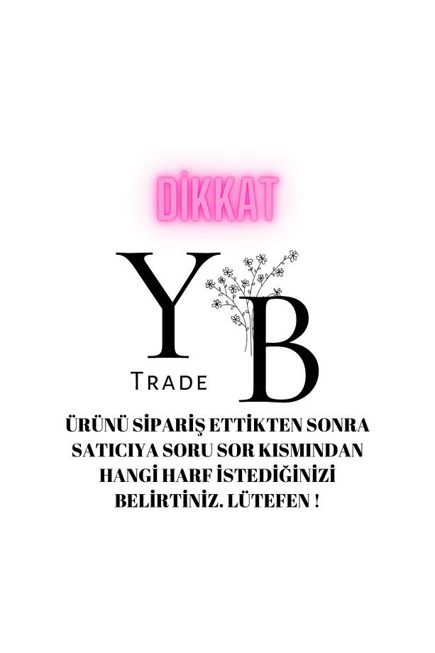 Altın Kaplama Kolye Ucu Ve Bileklik Eklentisi Harfler Tek Başına Alınamaz Tek Harftir - 2