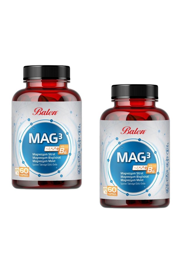 Magnesium Citrate & Bisglycinate & Malate 679 Mg 60 Cap.X 2 Pieces