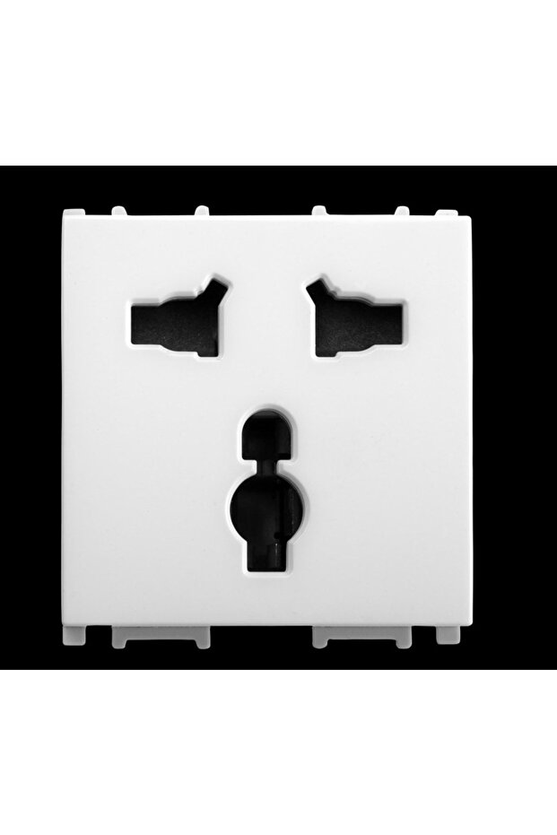 Viko Modular Opak White Universal Combi المقبس السفلي + الغطاء 2 متر - Wvtt22244wh-tr
