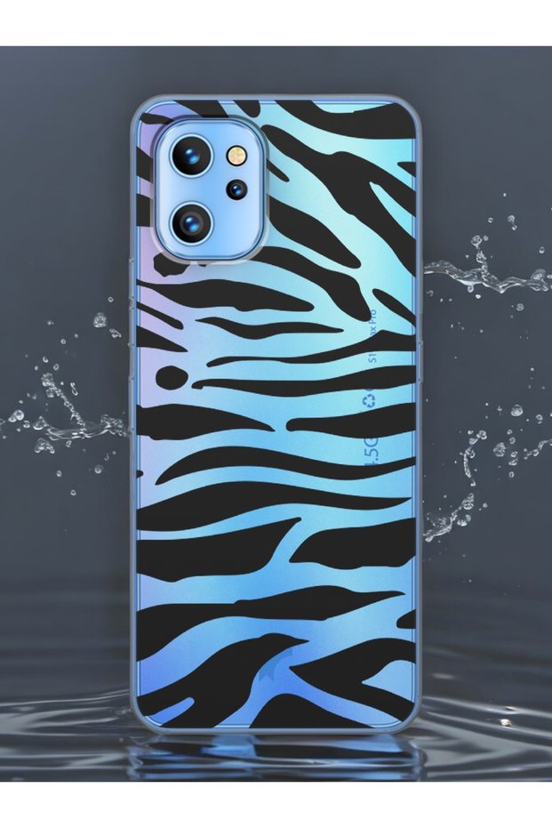 Reeder S19 Max Pro Transparent Phone Case with Zebra Design