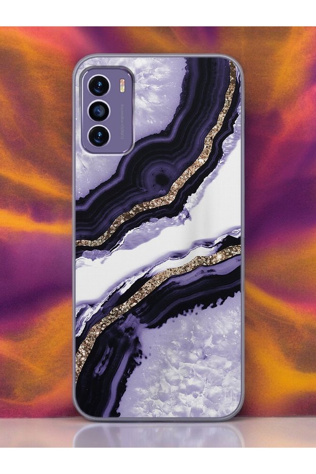 Reeder S19 Max Pro S Purple Beach Design Transparent Phone Case