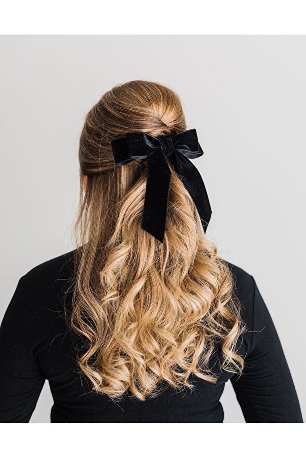Big bow buckle velvet ribbon buckle