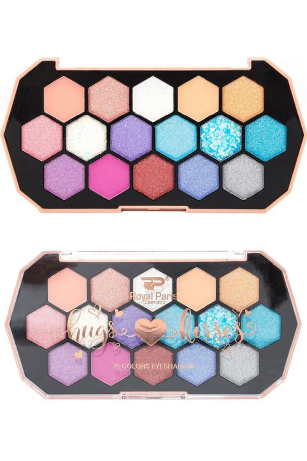 Creamy Textured & Matte Finish/Shimmering 16-Piece Eyeshadow Palette